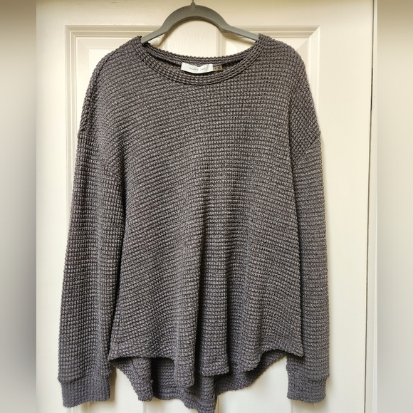 Mustard Seed Sweaters - Mustard Seed Women's Lightweight Open Weave Sweater, Brown
